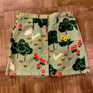 Mini Boden Girls Button Skirt